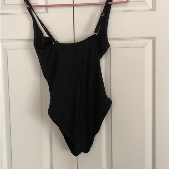 Black one piece swimsuit size 10 - Picture 3 of 3